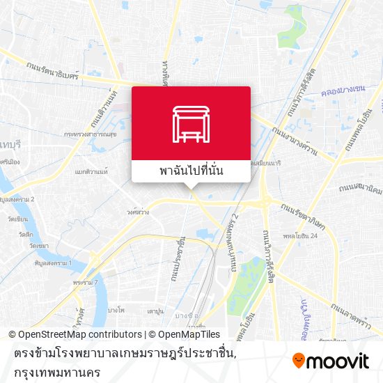 ตรงข้ามโรงพยาบาลเกษมราษฎร์ประชาชื่น แผนที่