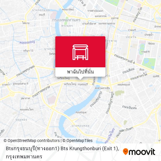 Btsกรุงธนบุรี(ทางออก1) Bts Krungthonburi (Exit 1) แผนที่