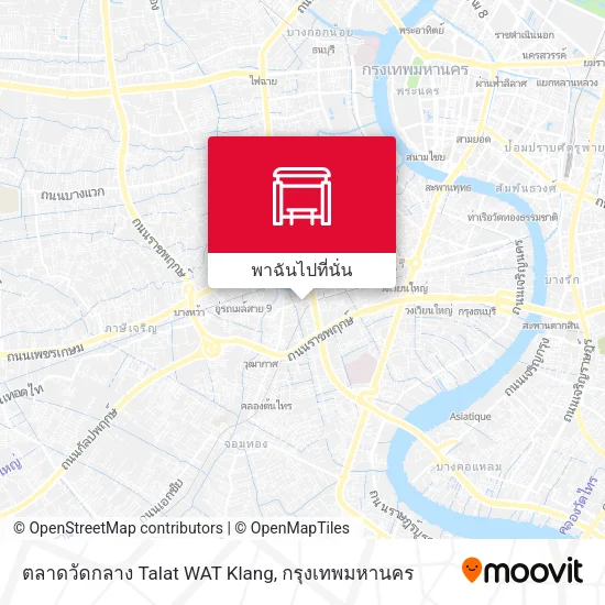ตลาดวัดกลาง Talat WAT Klang แผนที่