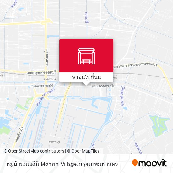 หมู่บ้านมณสินี Monsini Village แผนที่