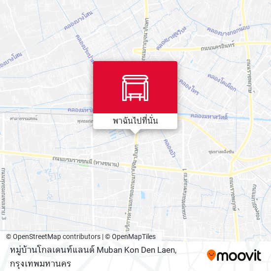 หมู่บ้านโกลเดนท์แลนด์ Muban Kon Den Laen แผนที่