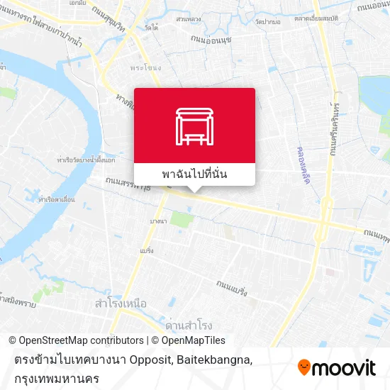 ตรงข้ามไบเทคบางนา Opposit, Baitekbangna แผนที่