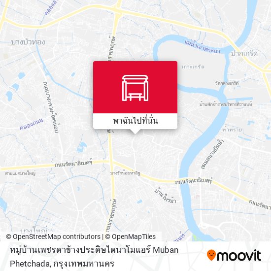 หมู่บ้านเพชรดาข้างประดิษไดนาโมแอร์ Muban Phetchada แผนที่