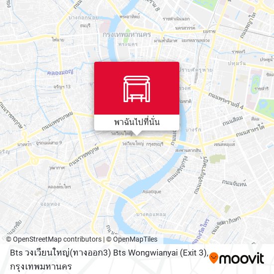 Bts วงเวียนใหญ่(ทางออก3) Bts Wongwianyai (Exit 3) แผนที่