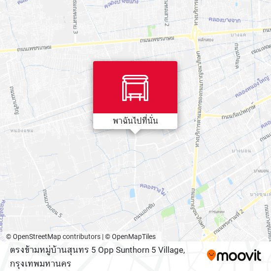 ตรงข้ามหมู่บ้านสุนทร 5 Opp Sunthorn 5 Village แผนที่