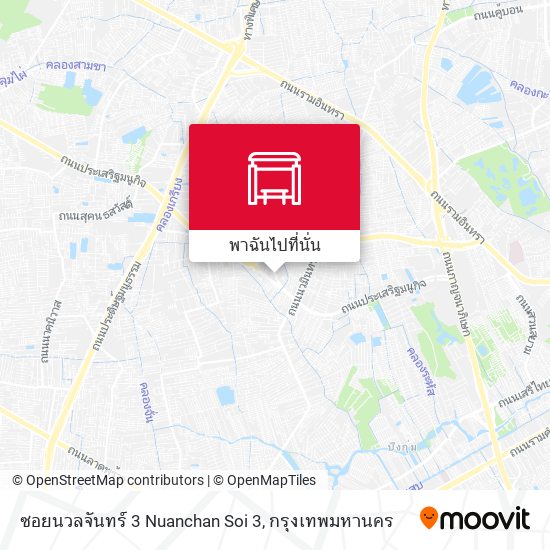 ซอยนวลจันทร์ 3 Nuanchan Soi 3 แผนที่