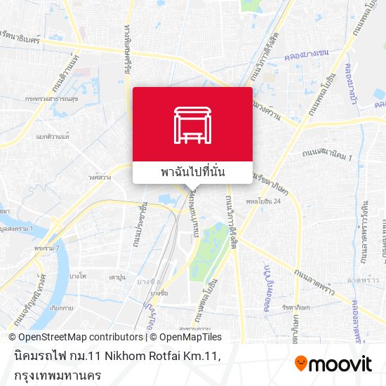 นิคมรถไฟ กม.11 Nikhom Rotfai Km.11 แผนที่