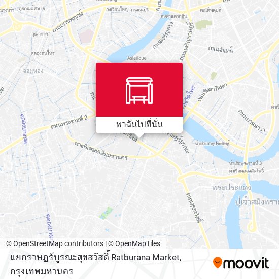 แยกราษฏร์บูรณะสุขสวัสดิ์ Ratburana Market แผนที่