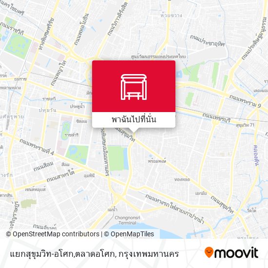 แยกสุขุมวิท-อโศก,ตลาดอโศก แผนที่