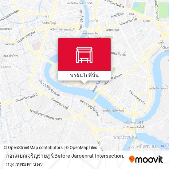 ก่อนเเยกเจริญราษฎร์;Before Jaroenrat Intersection แผนที่
