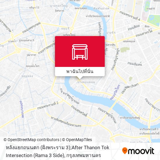 หลังแยกถนนตก (ฝั่งพระราม 3);After Thanon Tok Intersection (Rama 3 Side) แผนที่