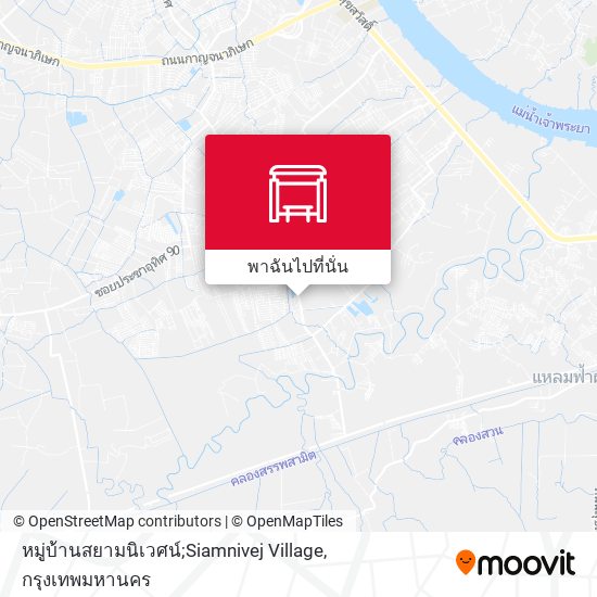 หมู่บ้านสยามนิเวศน์;Siamnivej Village แผนที่