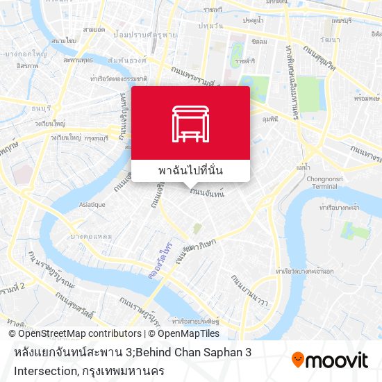 หลังแยกจันทน์สะพาน 3;Behind Chan Saphan 3 Intersection แผนที่