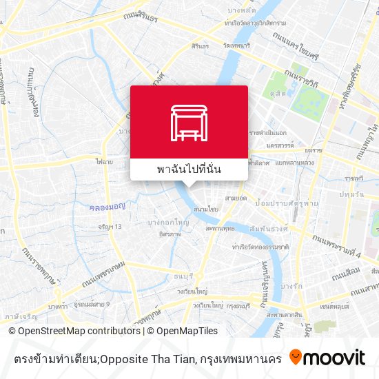 ตรงข้ามท่าเตียน;Opposite Tha Tian แผนที่