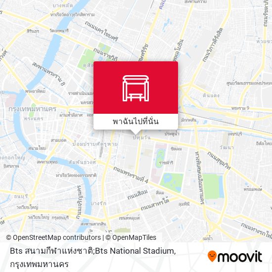 Bts สนามกีฬาแห่งชาติ;Bts National Stadium แผนที่