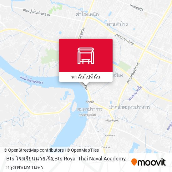Bts โรงเรียนนายเรือ;Bts Royal Thai Naval Academy แผนที่