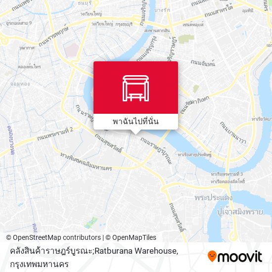 คลังสินค้าราษฎร์บูรณะ;Ratburana Warehouse แผนที่