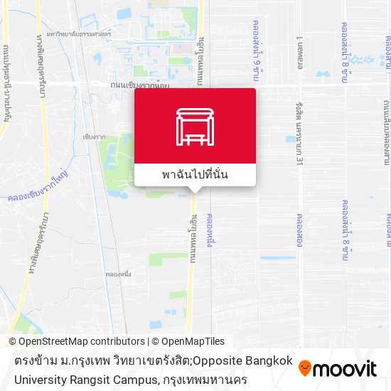 ตรงข้าม ม.กรุงเทพ วิทยาเขตรังสิต;Opposite Bangkok University Rangsit Campus แผนที่