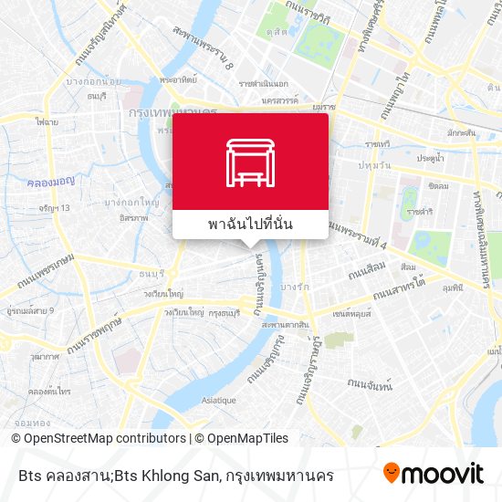 Bts คลองสาน;Bts Khlong San แผนที่