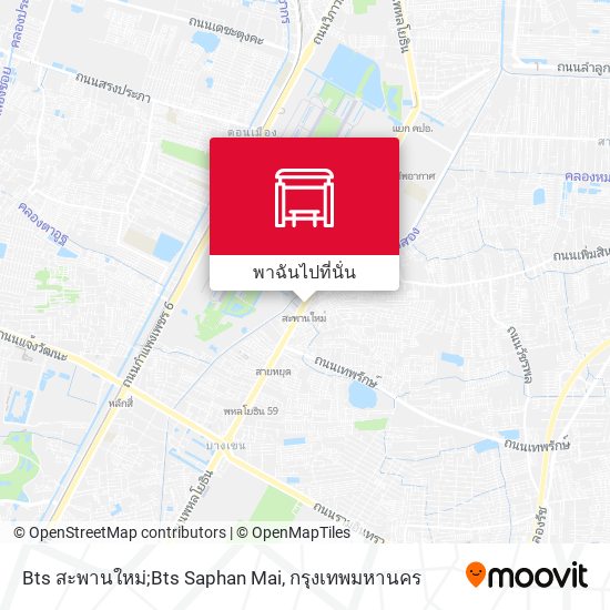 Bts สะพานใหม่;Bts Saphan Mai แผนที่