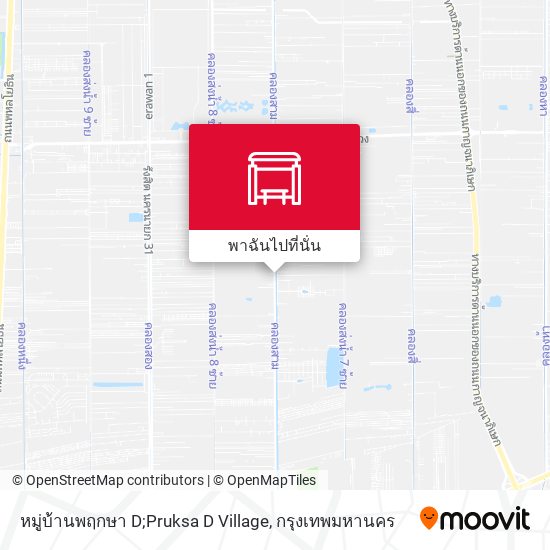 หมู่บ้านพฤกษา D;Pruksa D Village แผนที่