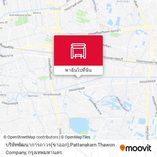 บริษัทพัฒนาการถาวร(ขาออก);Pattanakarn Thawon Company แผนที่