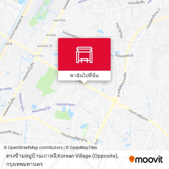 ตรงข้ามหมู่บ้านเกาหลี;Korean Village (Opposite) แผนที่