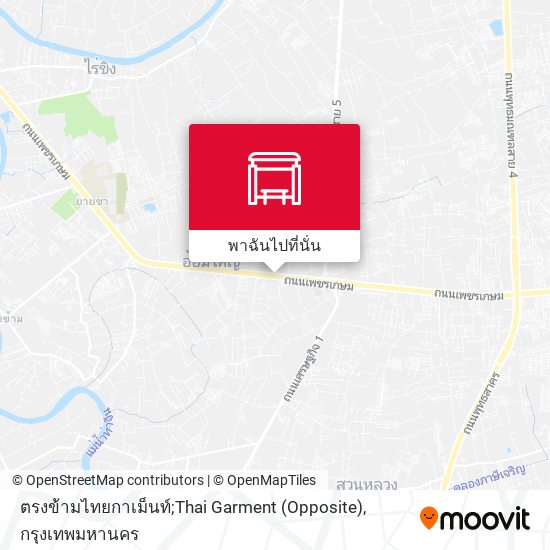 ตรงข้ามไทยกาเม็นท์;Thai Garment (Opposite) แผนที่