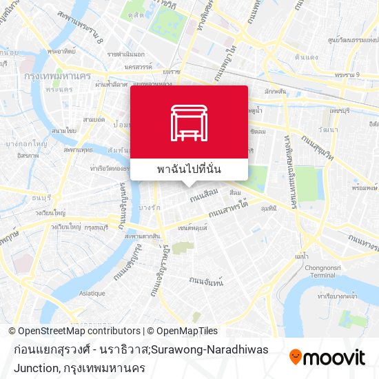 ก่อนแยกสุรวงศ์ - นราธิวาส;Surawong-Naradhiwas Junction แผนที่