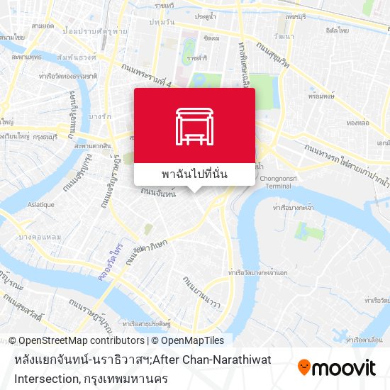 หลังแยกจันทน์-นราธิวาสฯ;After Chan-Narathiwat Intersection แผนที่