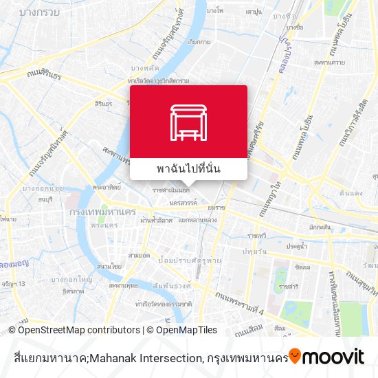 สี่แยกมหานาค;Mahanak Intersection แผนที่