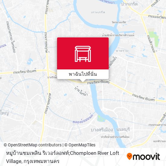 หมู่บ้านชมเพลิน ริเวอร์ลอฟท์;Chomploen River Loft Village แผนที่