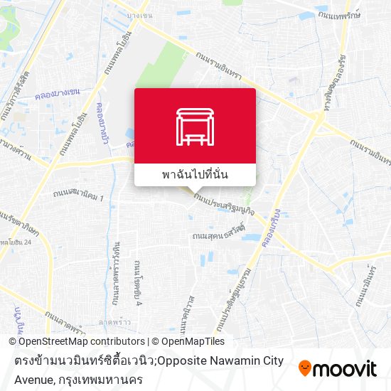 ตรงข้ามนวมินทร์ซิตี้อเวนิว;Opposite Nawamin City Avenue แผนที่