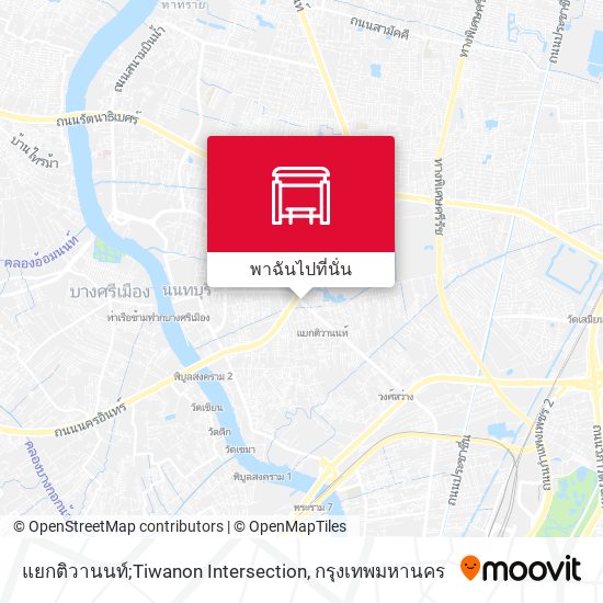 แยกติวานนท์;Tiwanon Intersection แผนที่