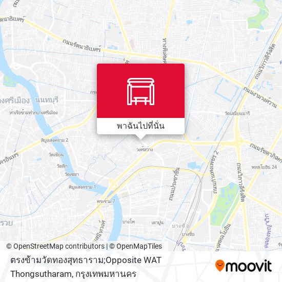 ตรงข้ามวัดทองสุทธาราม;Opposite WAT Thongsutharam แผนที่