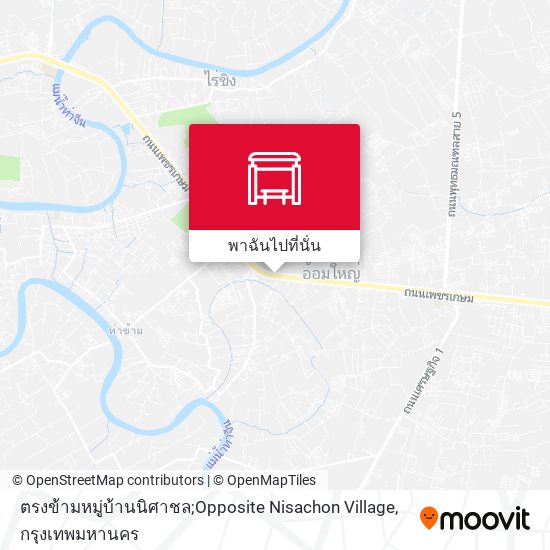 ตรงข้ามหมู่บ้านนิศาชล;Opposite Nisachon Village แผนที่