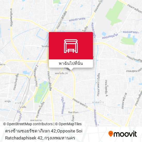 ตรงข้ามซอยรัชดาภิเษก 42;Opposite Soi Ratchadaphisek 42 แผนที่