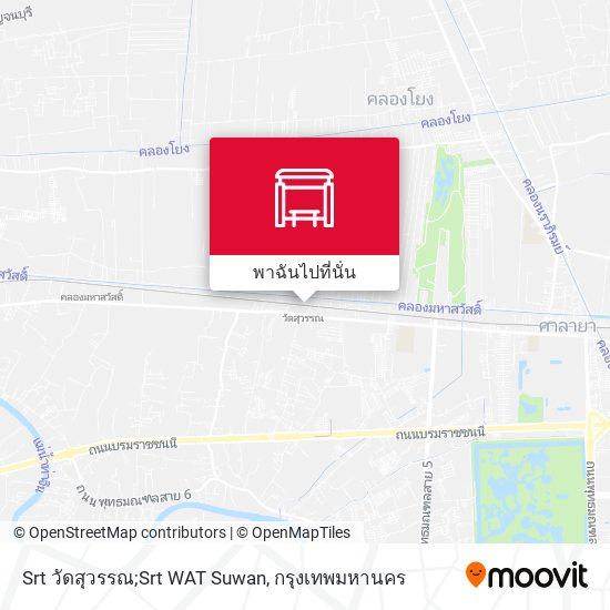 Srt วัดสุวรรณ;Srt WAT Suwan แผนที่