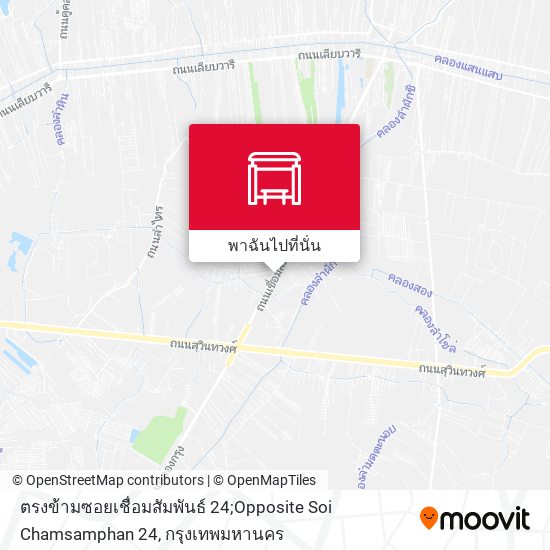 ตรงข้ามซอยเชื่อมสัมพันธ์ 24;Opposite Soi Chamsamphan 24 แผนที่