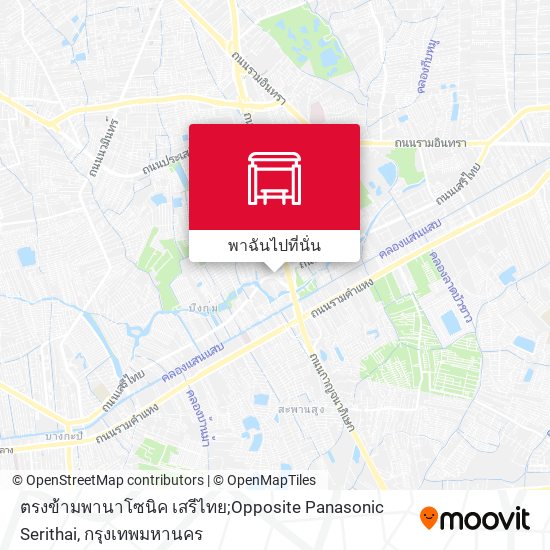 ตรงข้ามพานาโซนิค เสรีไทย;Opposite Panasonic Serithai แผนที่