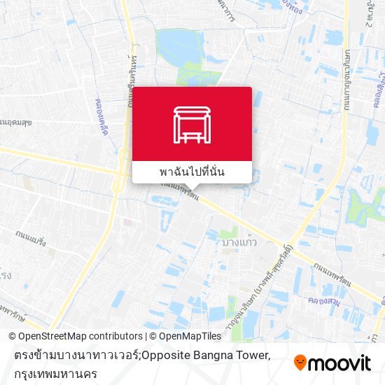 ตรงข้ามบางนาทาวเวอร์;Opposite Bangna Tower แผนที่