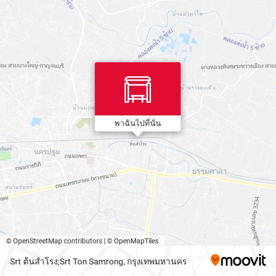 Srt ต้นสำโรง;Srt Ton Samrong แผนที่