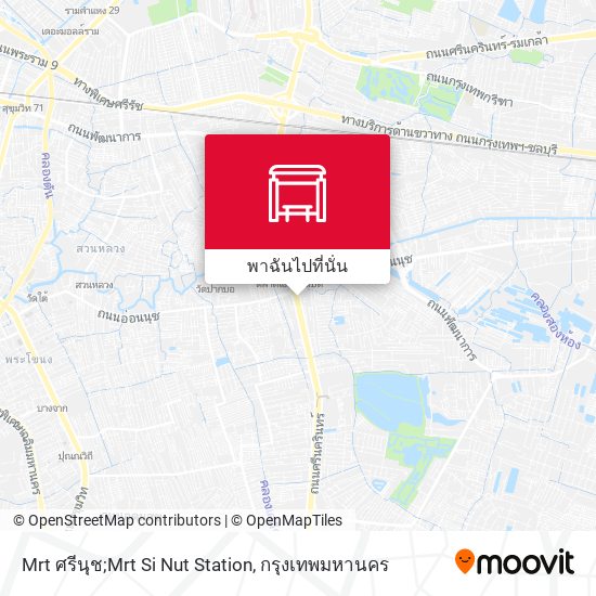 Mrt ศรีนุช;Mrt Si Nut Station แผนที่