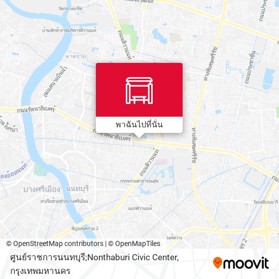 ศูนย์ราชการนนทบุรี;Nonthaburi Civic Center แผนที่