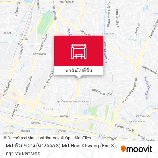 Mrt ห้วยขวาง (ทางออก 3);Mrt Huai Khwang (Exit 3) แผนที่