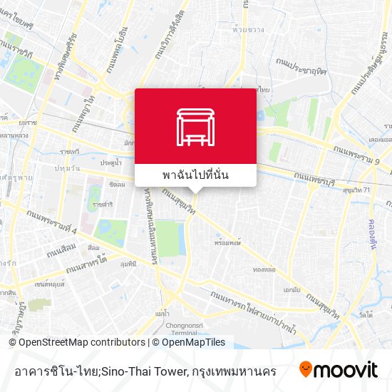 อาคารชิโน-ไทย;Sino-Thai Tower แผนที่