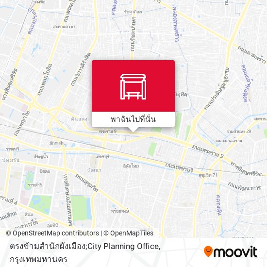 ตรงข้ามสำนักผังเมือง;City Planning Office แผนที่