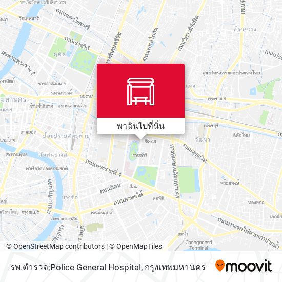 รพ.ตำรวจ;Police General Hospital แผนที่