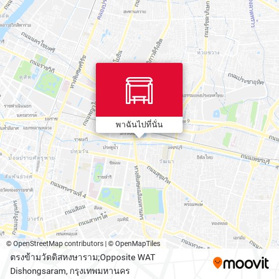 ตรงข้ามวัดดิสหงษาราม;Opposite WAT Dishongsaram แผนที่