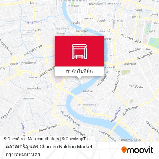 ตลาดเจริญนคร;Charoen Nakhon Market แผนที่